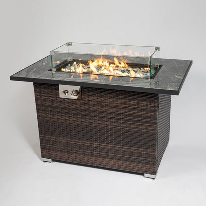 outdoor fire pit table for small space living