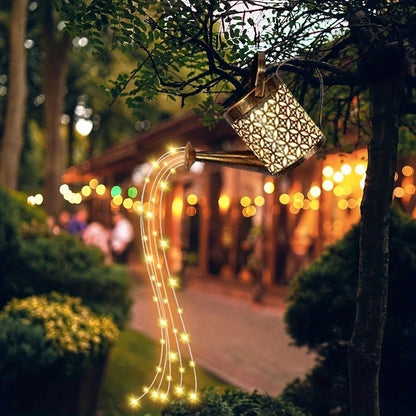 Solar Watering Can String Lights - LED Garden Decor (2-Pack)