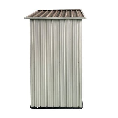 Outdoor Storage Garden Shed 5ft x 3ft - Durable & Weather-Resistant White Metal Shed