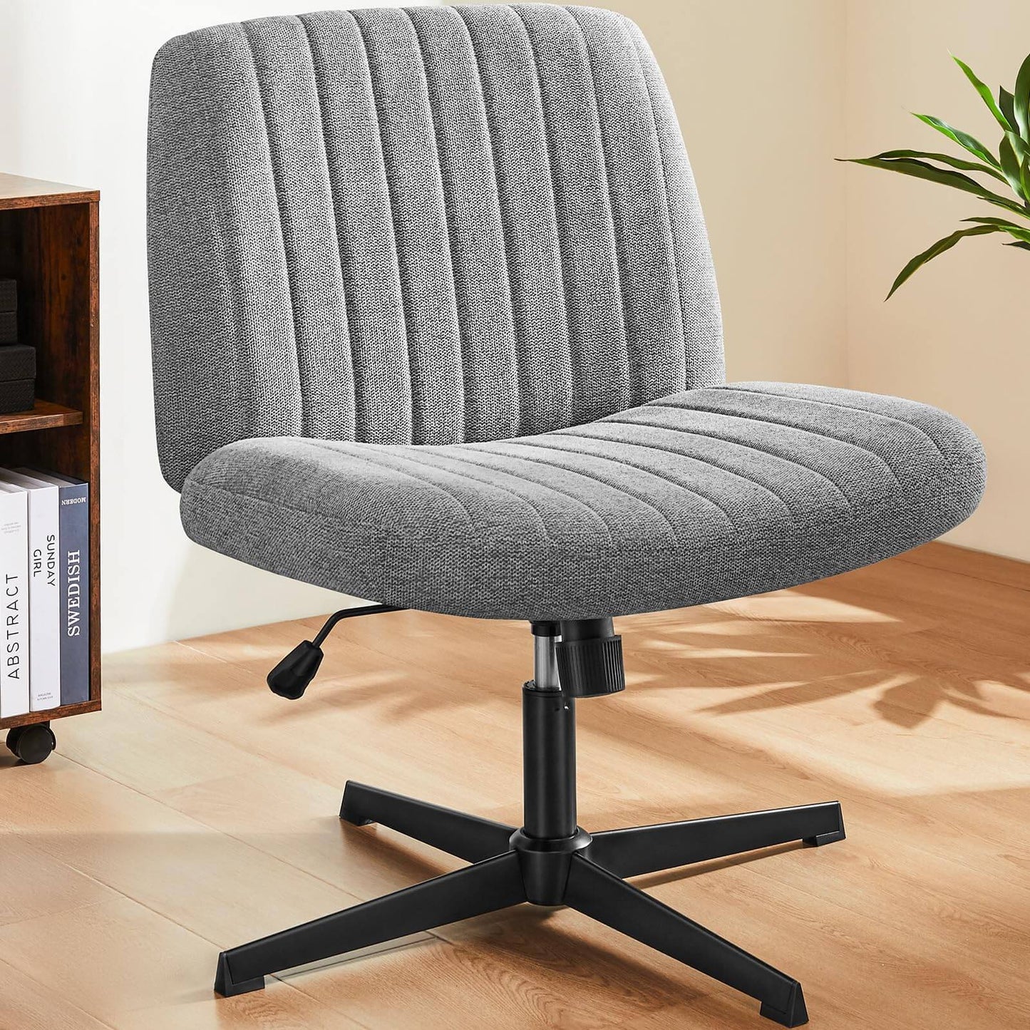 Viva Oslo Armless Swivel Cross-Leg Chair