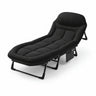 Folding Bed, Adjustable Camping Bed With Mattress, Suitable For Courtyard Or Beach