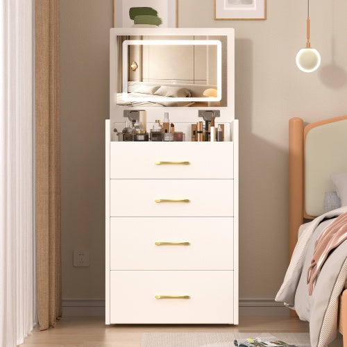 💄 3-in-1 Vanity Desk with Open-Top Mirror – Elegant & Space-Saving Makeup Vanity Set