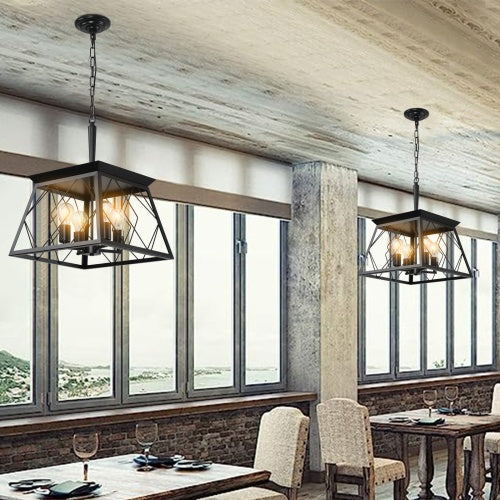 Viva Noir Chandelier – Farmhouse Charm with Modern Edge