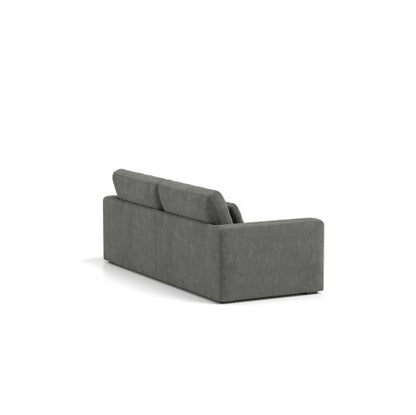Pewter 3-Seater Upholstered Sofa | Viva