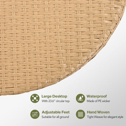 Viva Sereno 7-Piece All-Weather Rattan Sectional Sofa Set