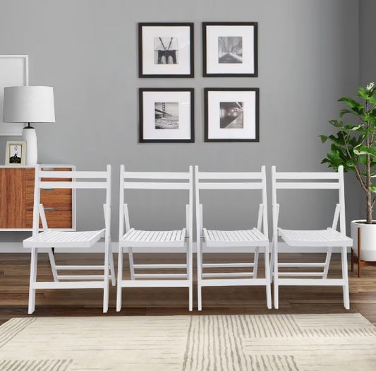 Viva Solara Slatted Wood Folding Event Chairs