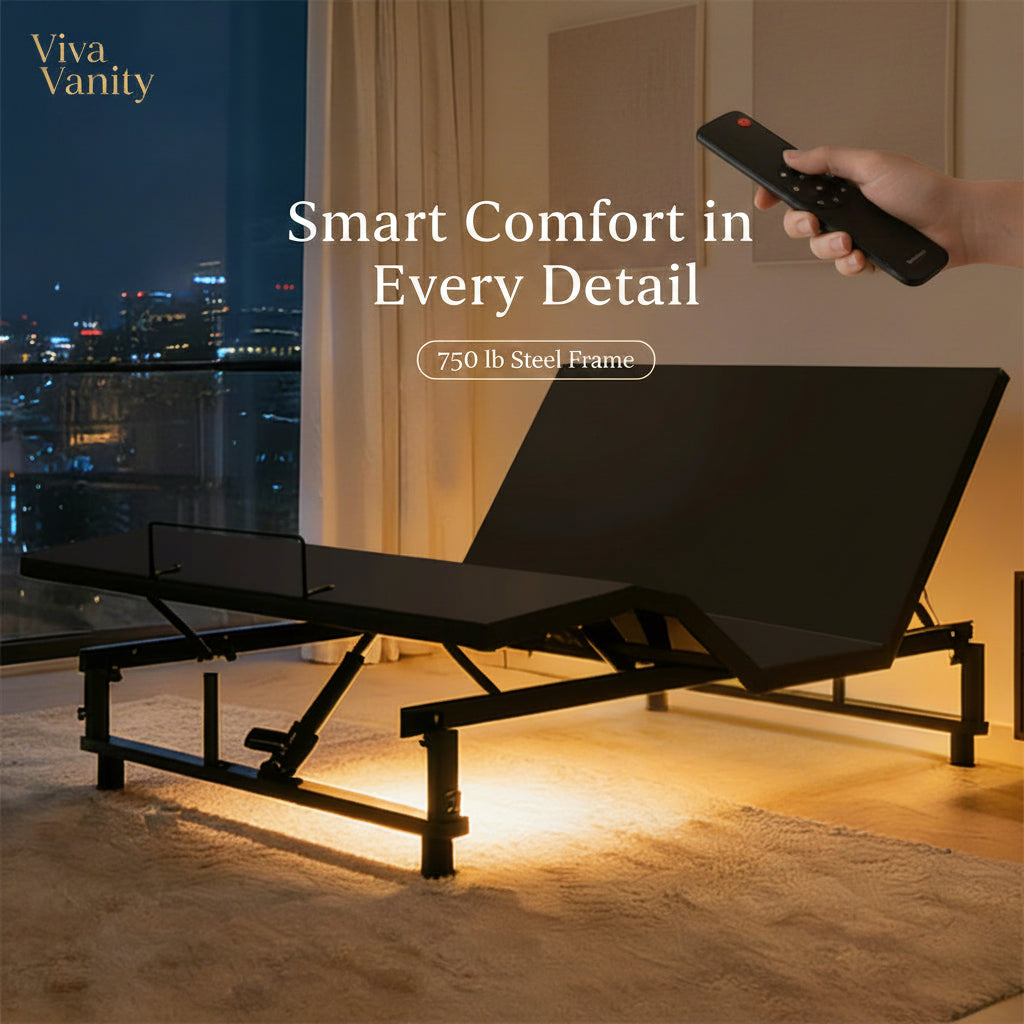 Viva Elite Adjustable Bed Base Frame — Queen | Zero Gravity, Wireless Remote, USB & Under-Bed Lighting