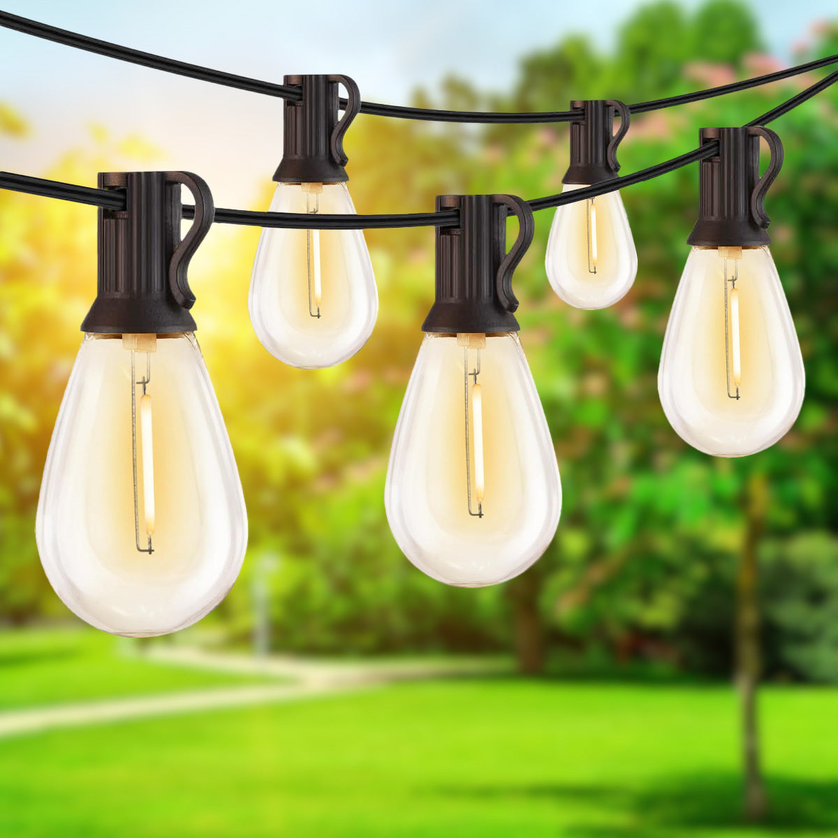 High-Voltage S14 Light String – Weatherproof Outdoor LED String Lights for Patio, Backyard & Commercial Use
