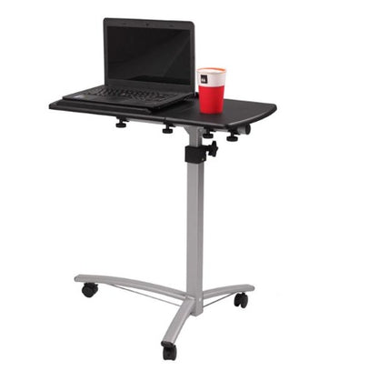 Black Gas-Lift Height-Adjustable Desk, 29.1–40.9 in | Viva Meridian