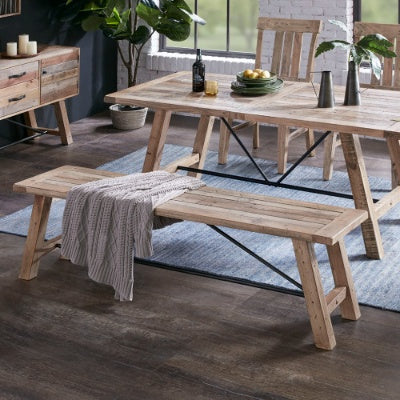 Viva Sonoma Solid Wood Dining Bench