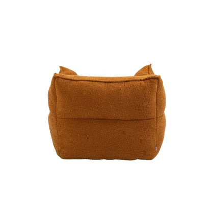 Orange High-Back Bean Bag Chair & Ottoman | Viva Celeste
