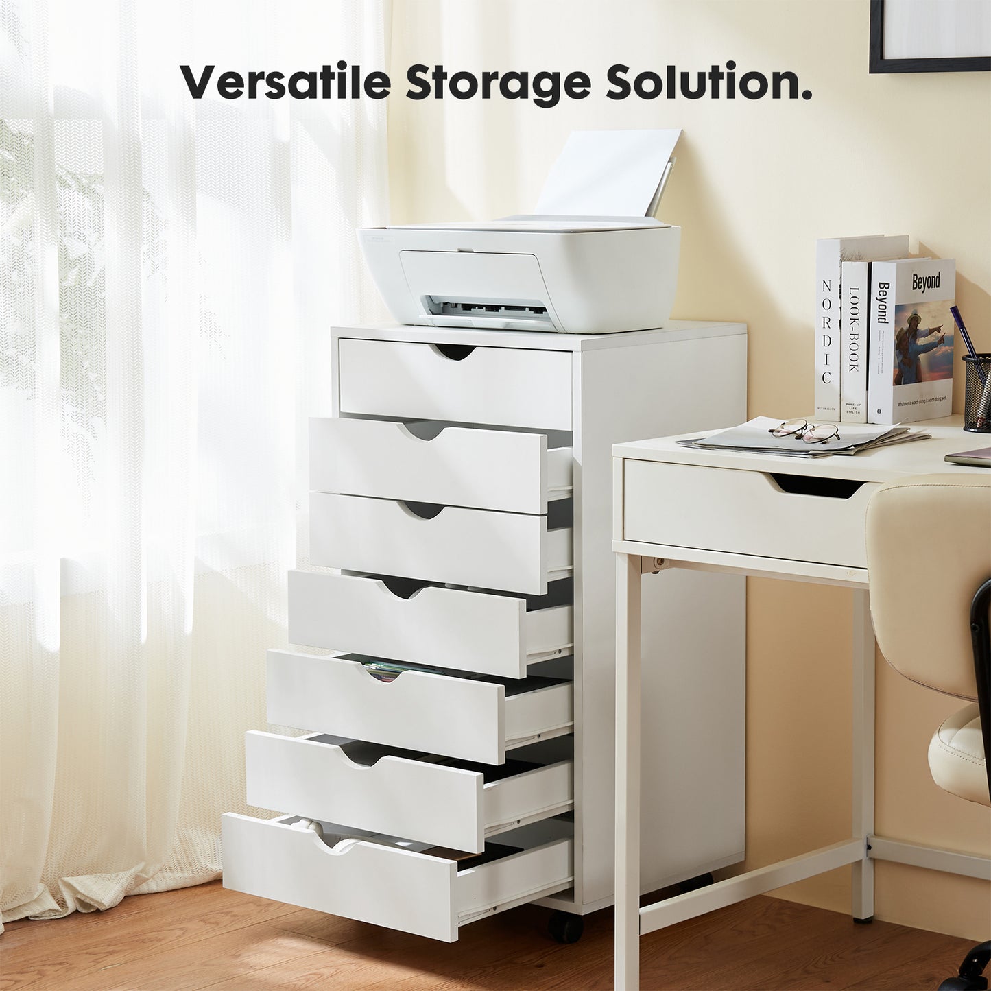 Viva Vanity Wheeled Mobile Organizational Drawers