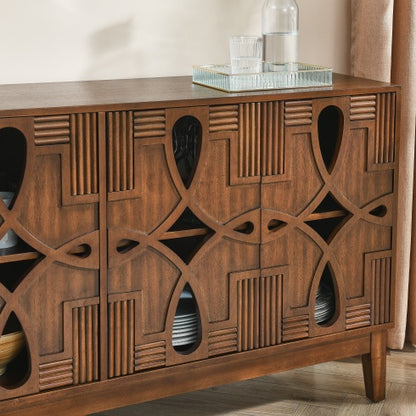 Viva Storage Series: 60.5” Mid-Century Modern Buffet Sideboard