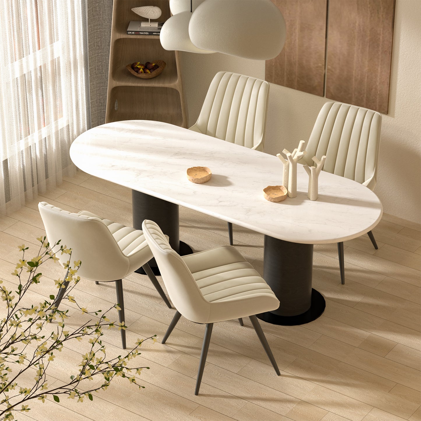 Viva Orion Waterfall-Cushion Swivel Bar Stool