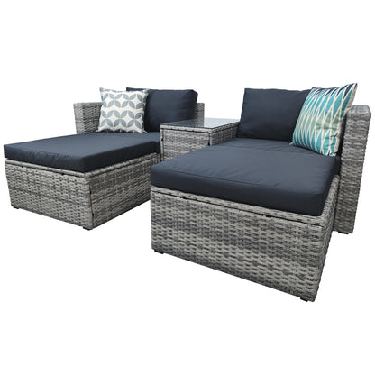 The Viva 5-Piece Outdoor Wicker Sofa Set – Alfresco Living, Redefined