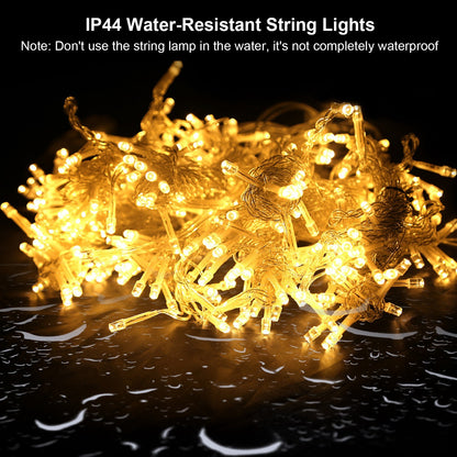 Viva Elite LED Curtain String Lights - 300 LEDs 8-Mode Remote (10ft)