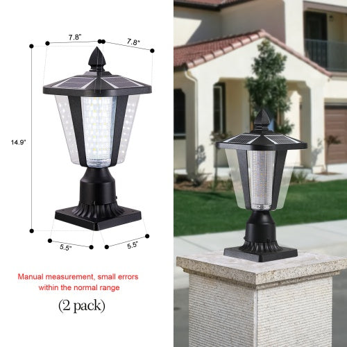Solar LED Pillar Lights - Dimmable Outdoor Lighting for a Luxurious & Energy-Efficient Ambience