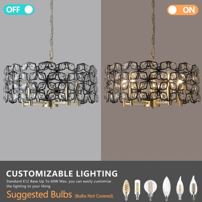 Modern Round Crystal Chandelier – Elevate Your Home with Timeless Luxury