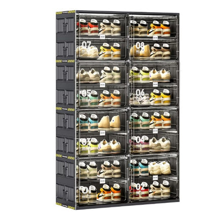 Black Plastic Shoe Organizer Cabinet – Multiple Configurations | Viva