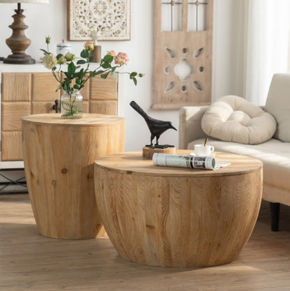 Viva Vanity Bucket-Shaped Coffee Table Set