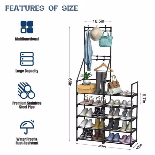 The Viva 5-Layer Shoe Rack – Vertical Simplicity with Sophisticated Function