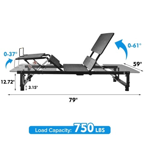 Viva Smart Living Collection: Queen Adjustable Bed Base Frame