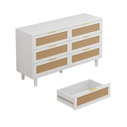 Viva Odette 6-Drawer Rattan Storage Cabinet