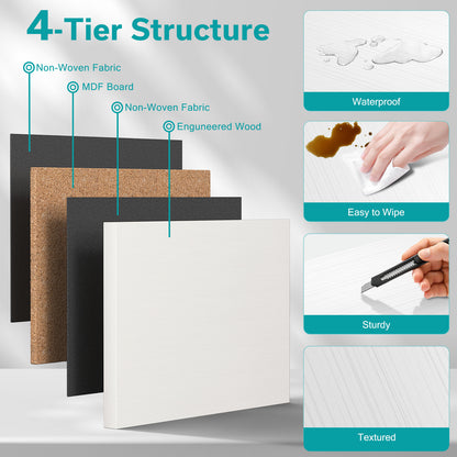 Elegant Bathroom Storage Cabinet with 4 Adjustable Side Shelves - Maximize Your Space with Style