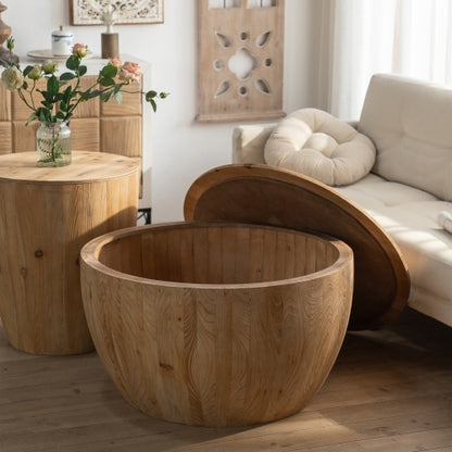 Viva Vanity Bucket-Shaped Coffee Table Set