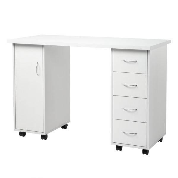 Viva Bianca Four-Drawer Computer & Nail Art Desk