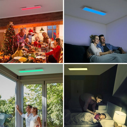 Viva Elite 18W RGB LED Ceiling Light - Smart Color-Changing with Remote Control