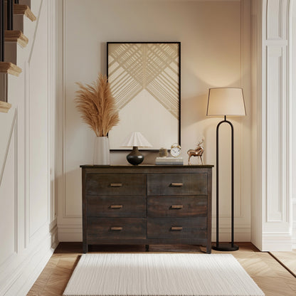 Viva Solstice Brown MDF Six-Drawer Chest