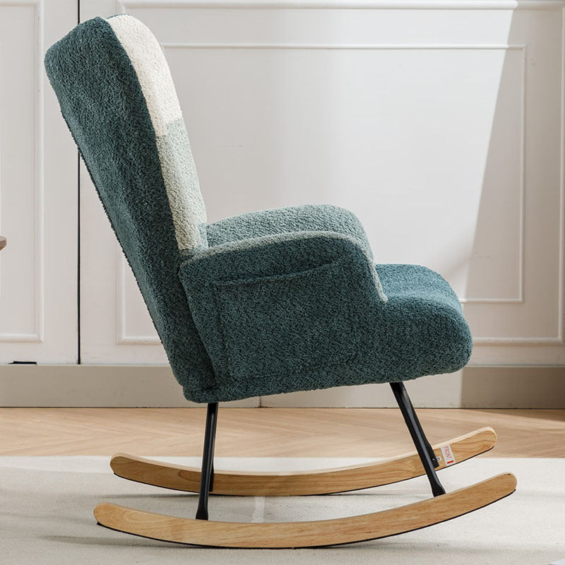 Viva Kaleido Mid-Century Modern Patchwork Accent Chair
