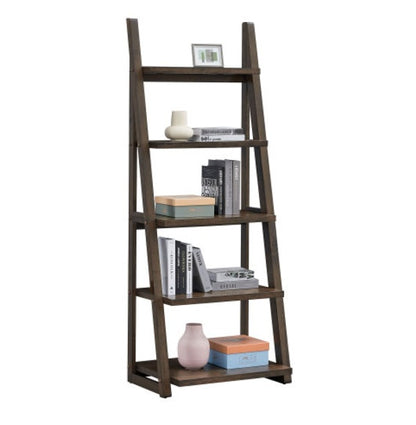 Viva Elite 5-Tier Rubberwood Bookshelf – Where Natural Beauty Meets Everyday Life
