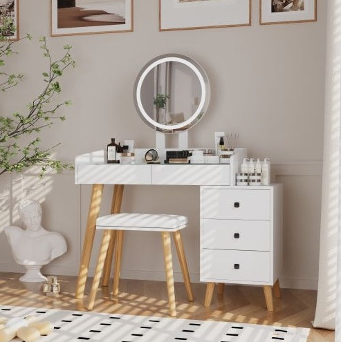 Viva Elite Expandable LED Vanity with Glass Top - The Future of Adaptive Beauty