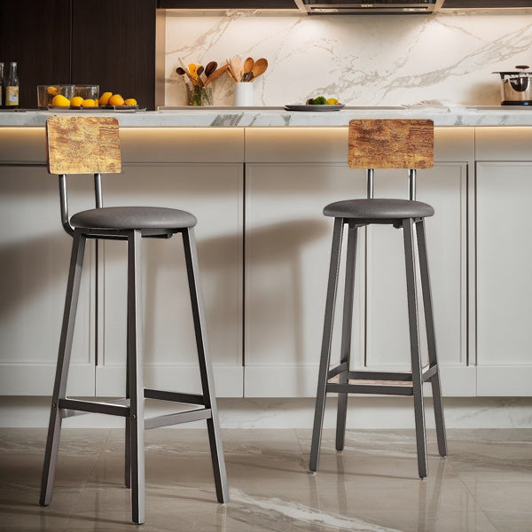 Éclat Bar Stool Set, 2-Piece | Viva