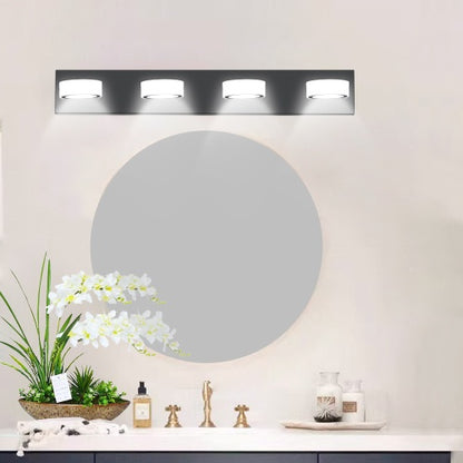 Viva Elite LED Modern Black 4-Light Vanity Fixture – The Future of Illuminated Elegance