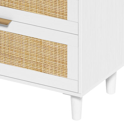 Viva Elite Rattan 6-Drawer Dresser – Where Natural Texture Meets Modern Function