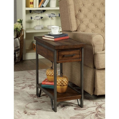 Viva Elite Rustic Panel Side Table – The Future of Multi-Functional Elegance