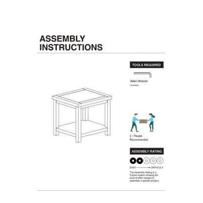 Cherry-Finish End Table | Viva Orla