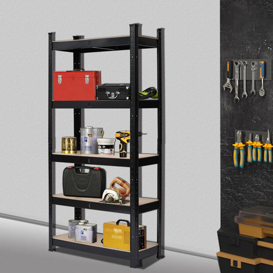 Viva Obsidian Collection: Viva Obsidian Five-Layer Spray-Painted Shelving Unit