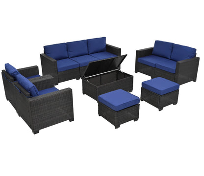 Viva Capri 10-Piece Patio Furniture Set – Alfresco Living, Elevated