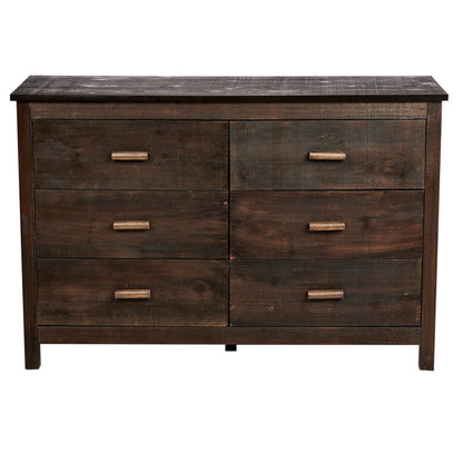 Viva Solstice Brown MDF Six-Drawer Chest