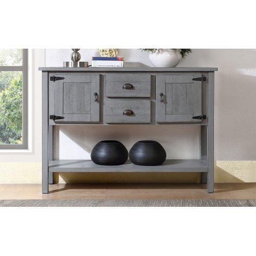 Viva Essentials: 48-Inch Solid Wood Sideboard Console Table – The Art of Elevated Simplicity