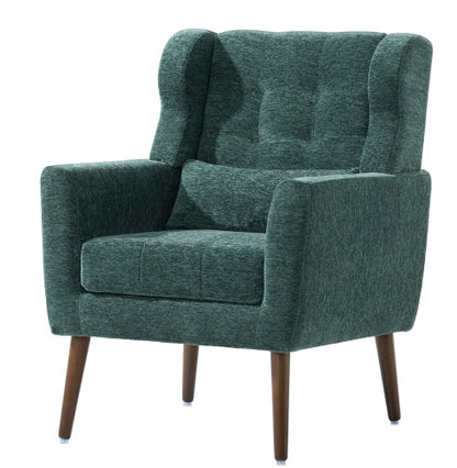 Black-Green Upholstered Lounge Chair | Viva