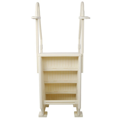 Pool Ladder Heavy-Duty 4 Safety Step For Above Ground Pools Stair Entry System With Handrails 400lbs