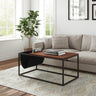 Viva Elite Riley Walnut Sofa Table with Metal Frame - The Future of Industrial Elegance
