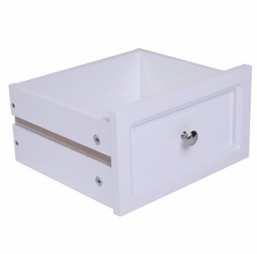 Viva Countryside Elite White Bedside Table – Premium 2-Drawer Farmhouse Nightstand