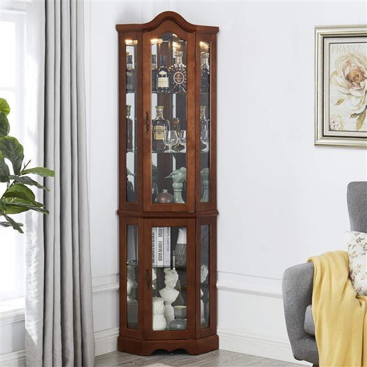 Viva Aurora Corner Curio Cabinet
