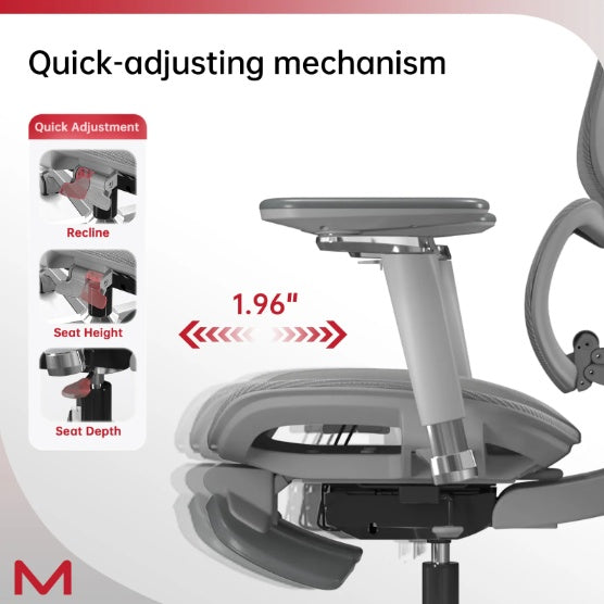 Viva Ergonomique Collection: The Équilibre High-Back Ergonomic Mesh Office Chair